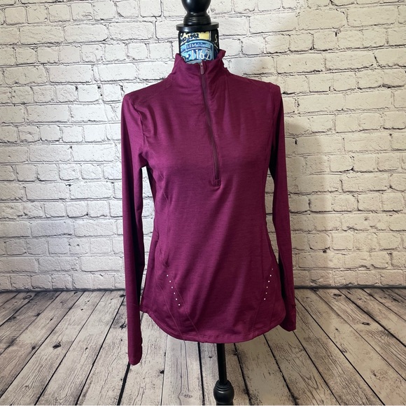 Avia 1/4 Zip Athletic Top  Pink Small - Picture 2 of 10